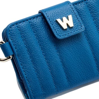 Mimi Blue Credit Card Holder with Wristlet
