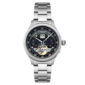 Thomas Earnshaw Baron Grand Date Calendar Open Heart Automatic