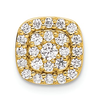 14K Yellow Gold Lab Grown Diamond SI1/SI2, G H I, Squared Halo Chain
Slide 0.44ctw