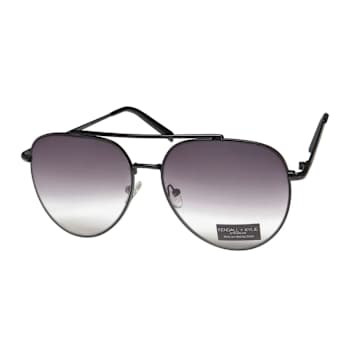 Kendall + Kylie Black Aviator Frame/ Gray Gradient Lenses Sunglasses