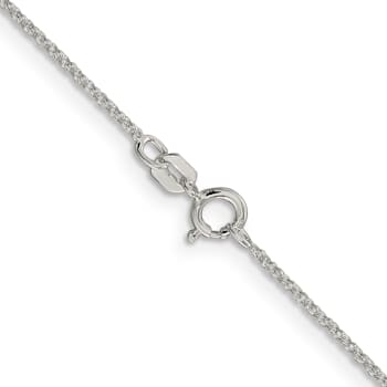 Sterling Silver 1.1mm Rolo Chain Necklace