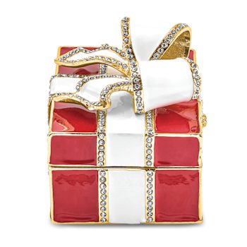 DESIRE Red Gift Box with Ring Pad Trinket Box