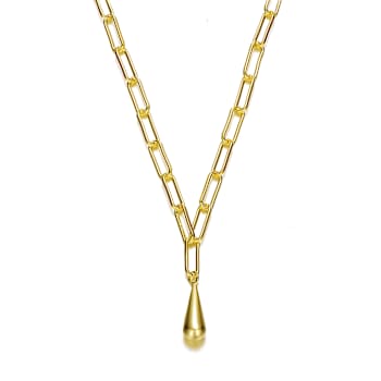 Charm Necklace In 14K Gold Over Brass