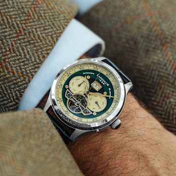 Thomas Earnshaw Baron Grand Date Calendar Open Heart Automatic