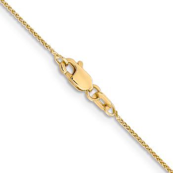 14k Yellow Gold 0.80mm Wheat Pendant Chain 22 Inches