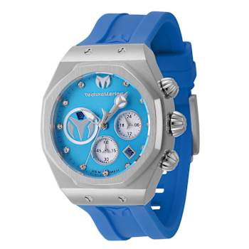 Technomarine Reef 40.0mm Blue Dial Gray Bezel Blue Silicone Strap
Chronograph Quartz Watch