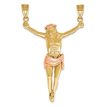 14k Yellow Gold and 14k Rose Gold Corpus Pendant