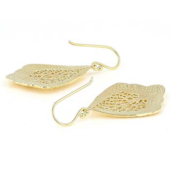 Dangle Earrings In 18K Gold Over Sterling Silver