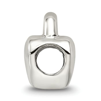 Sterling Silver Heart Lock Bead