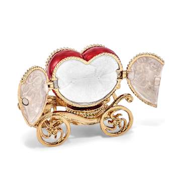 SCARLET HEART Carriage with Ring Pad Trinket Box