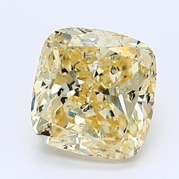 1.29ct Intense Yellow Cushion Lab-Grown Diamond SI2 Clarity IGI Certified