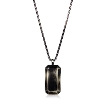 Invicta Men's Dog Tag Pendant With Chain In Stainless Steel