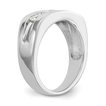 Rhodium Over 10K White Gold Lab Grown Diamond SI1/SI2, G H I, 5-Stone
Men's Channel Band