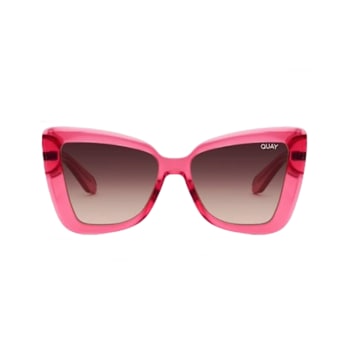 Quay Chain Reaction Pink Frame / Brown Lenses Sunglasses