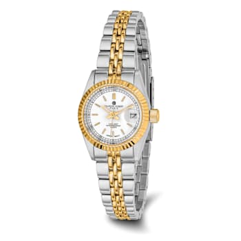 Ladies Charles Hubert IP-plated Two-tone 26mm Off White Dial Watch