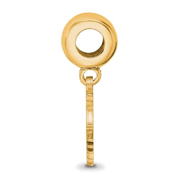 14K Yellow Gold Over Sterling Silver LogoArt Ohio University Small
Dangle Bead