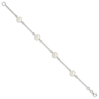 Sterling Silver Freshwater Cultured Pearl Bracelet