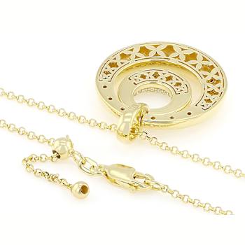 Graceful Moissanite Doorknocker Drop Earrings In 14K Gold Over Sterling Silver