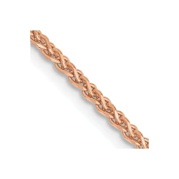 14k Rose Gold 1.40mm Wheat Chain 24"