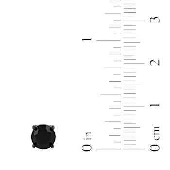 Robert Alton Men's Black Spinel Stud Earrings In Black Ion-Plated
Stainless Steel 6mm