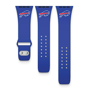 Gametime Buffalo Bills Blue Silicone Band fits Apple Watch (42/44mm
M/L). Watch not included.