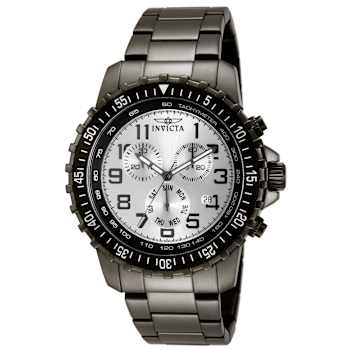 Invicta Specialty 45mm White Dial Stainless Steel Band Quartz Watch