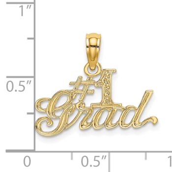 14K Yellow Gold #1 GRAD Charm