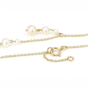 Fresh Water Pearl 14k Yellow Gold 17" Necklace