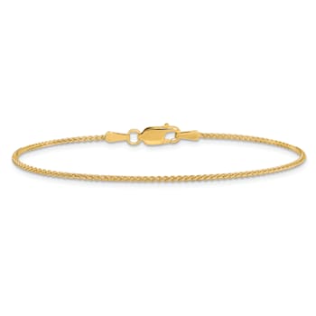 14k Yellow Gold 1.25mm Spiga Link Bracelet