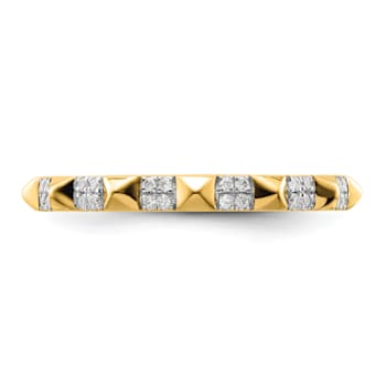 14K Yellow Gold Stackable Expressions Diamond Ring 0.128ctw