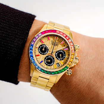 Duxot Accelero Meteorite Chronograph Yellow Dial Yellow Stainless Steel
Band Limited Edition Watch