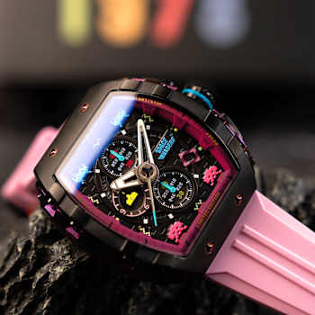 Nubeo Magellan Chronograph Space Invaders Purple Stainless Steel Band
Limited Edition Watch