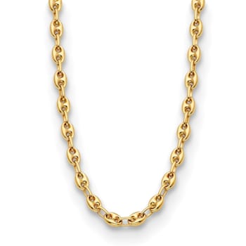 14K Yellow Gold 5mm Anchor Link 24-inch Necklace