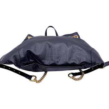 Gucci Black Leather Zumi Backpack Shoulder Backpack