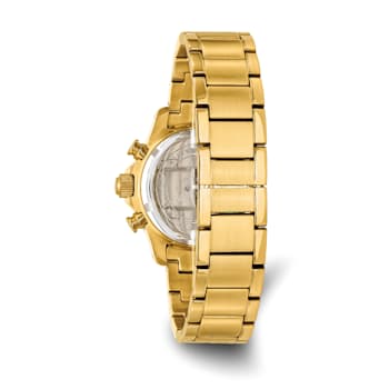 Charles Hubert Ladies IP-plated Stainless Silver 32mm Dial Watch