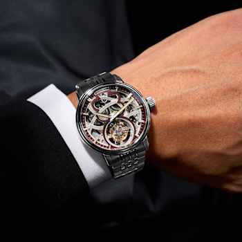 Schild Maximillian Tourbillon Red Dial White Stainless Steel Band
Limited Edition Watch