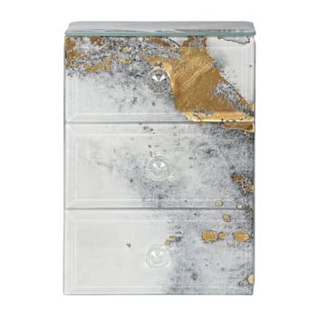 Mele and Co Maura Marbled Glass Jewelry Box