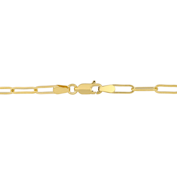 3.3MM Paperclip Chain Necklace in 14K Yellow Gold