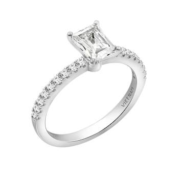 White Cubic Zirconia Platinum Over Sterling Silver Ring 1.27ctw