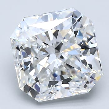 4.04ct White Square Octagonal Mined Diamond F Color, VS1, GIA Certified