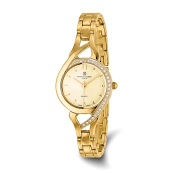 Ladies Charles Hubert Gold-finish Gold Dial Watch
