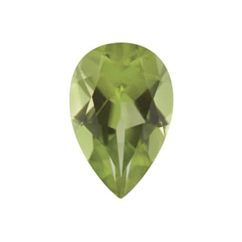 Peridot 7x5mm Pear Shape 0.80ct