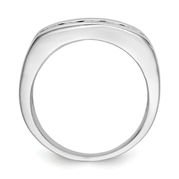 Rhodium Over 10K White Gold Lab Grown Diamond SI1/SI2, G H I, 5-Stone
Men's Channel Band
