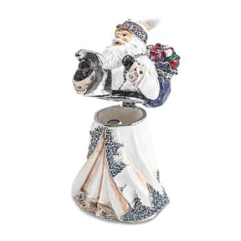 ST. NICHOLAS SINTERKLAAS White Santa Trinket Box