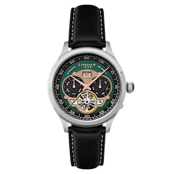 Thomas Earnshaw Baron Grand Date Calendar Open Heart Automatic