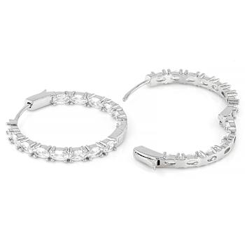 Inside-Out CZ Hoop Earrings
