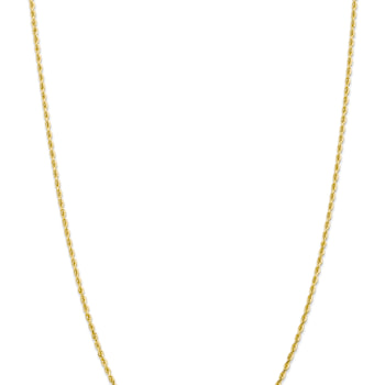10k Yellow Gold 2.25mm Solid Diamond-Cut Quadruple Rope 26 Inch Chain