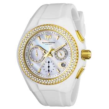 Technomarine Cruise 40mm White Dial Yellow Bezel White Silicone Strap
Chronograph Quartz Watch