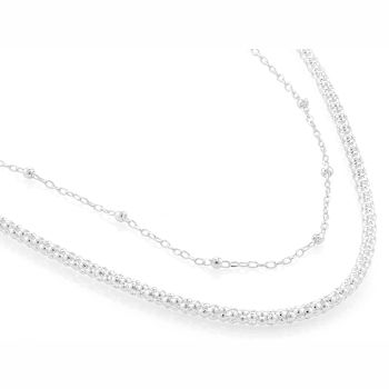 Layering Necklace Set Of 2 In Sterling Silver