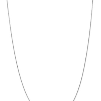14k White Gold 1.2mm Parisian Wheat Chain 22 Inches